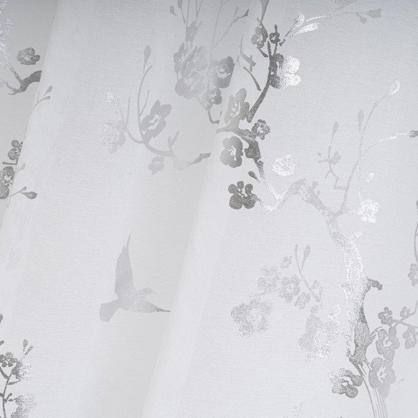 Biela/v striebornej farbe záclona 140x260 cm Paradis – Casa Selección-image-4