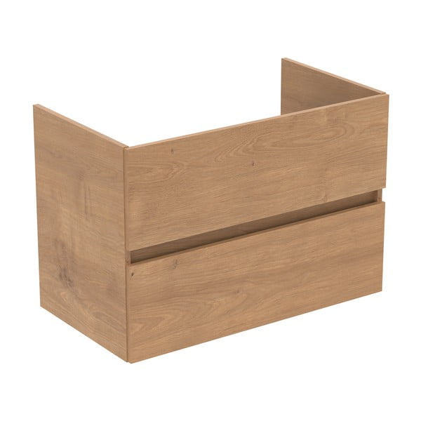 Závesná skrinka pod umývadlo v dekore duba v prírodnej farbe 80x55 cm Eurovit+ – Ideal Standard-image-2