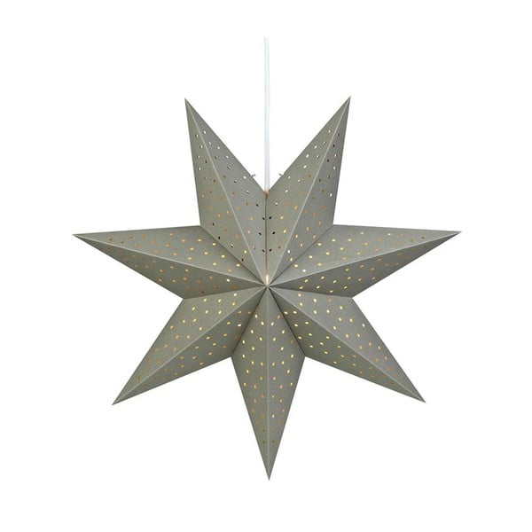 Sivá svetelná závesná dekorácia Markslöjd Morris, výška 45 cm