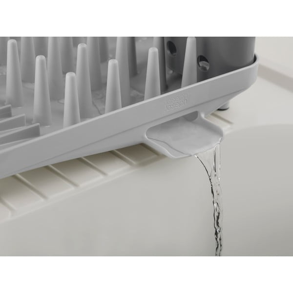 Svetlosivý plastový odkvapkávač 33,5x31,5 cm Duo – Joseph Joseph-image-1