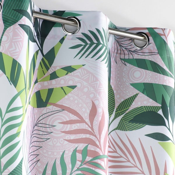 Zelený/ružový záves 140x260 cm Assana – douceur d'intérieur-image-1