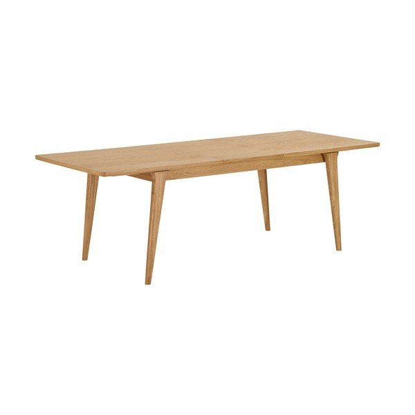 Rozkladací jedálenský stôl s prídavnou doskou v dekore duba 90x180 cm Darwin – House Nordic-image-3