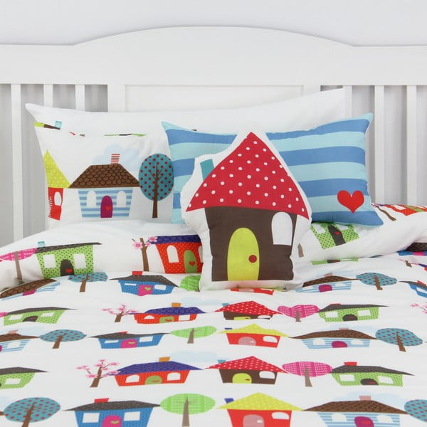 Obliečka na paplón a vankúš Happy Homes 140 × 200 cm-image-3