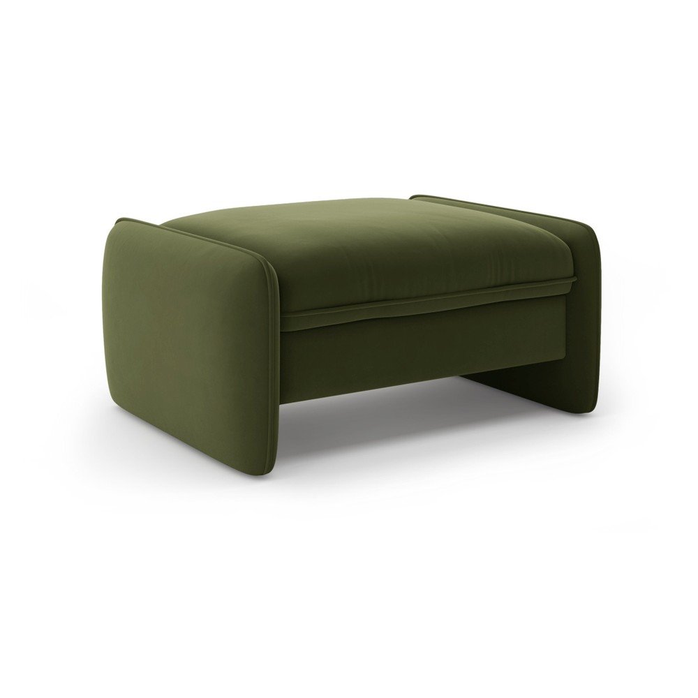 Zelená zamatová podnožka Georgia – Micadoni