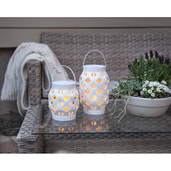 Biely lampáš Star Trading Flame Lantern, výška 23 cm-image-2