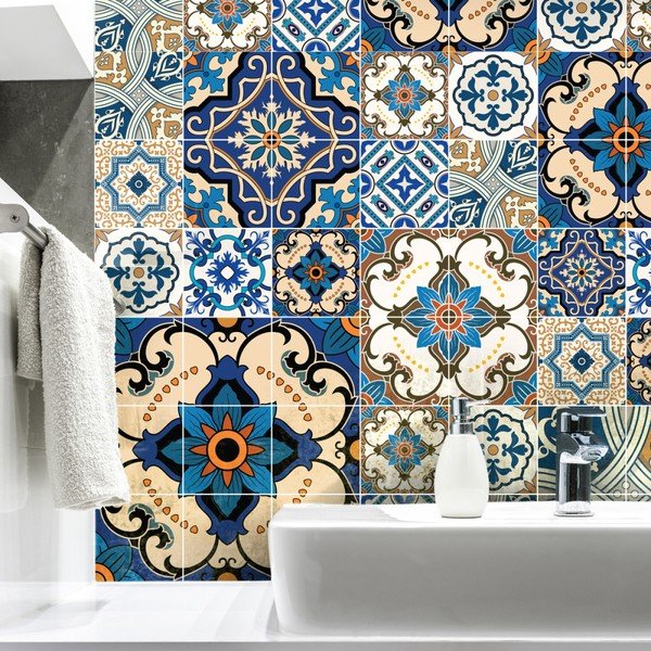 Sada 60 dekoratívnych samolepiek na stenu Ambiance Toundra, 15 × 15 cm-image-4