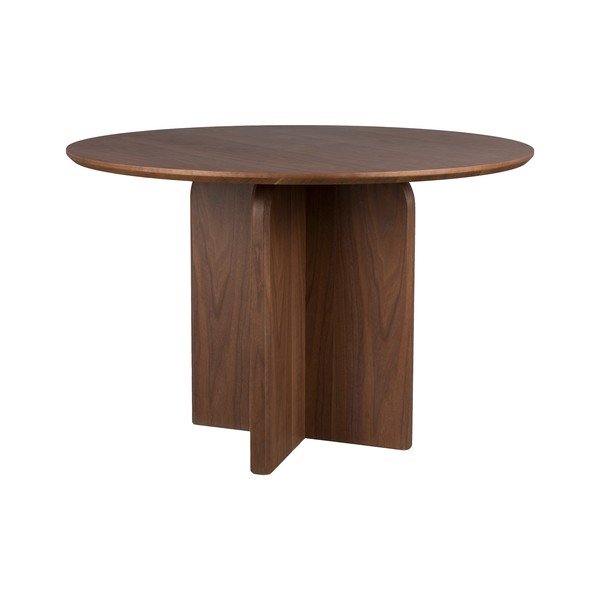 Okrúhly jedálenský stôl v dekore orecha ø 120 cm Laurent – White Label