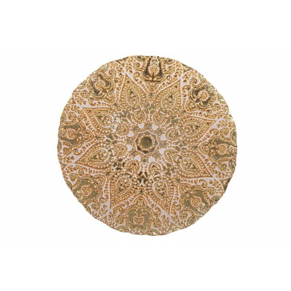 Sklenený tanier v bielo-zlatej farbe Villa d'Este Oro, ø 32 cm