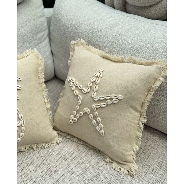 Bavlnená obliečka na vankúš 43x43 cm Seashells – Mioli Decor-image-4