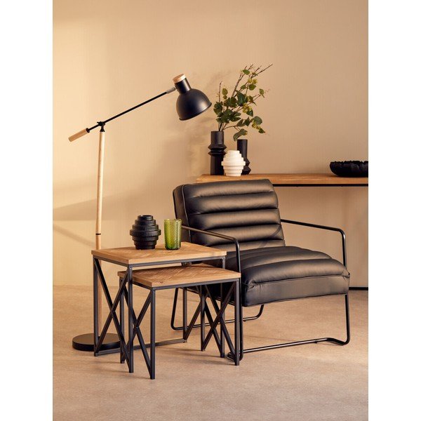 Odkladacie stolíky v súprave 2 ks z jedlového dreva 38x51 cm Kickford – Premier Housewares-image-3