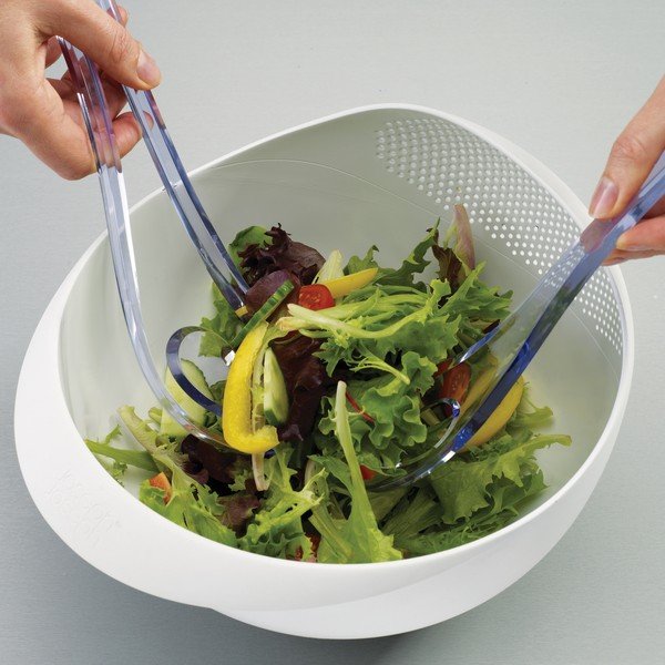 Zelená misa s cedidlom Joseph Joseph Prep&Serve, dĺžka 29 cm-image-3