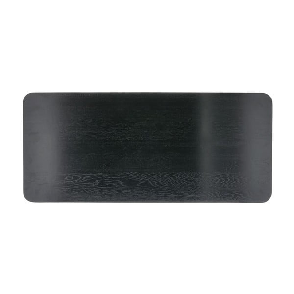 Čierny konzolový stolík z dubového dreva 100x44.5 cm Bast - Villa Collection-image-2