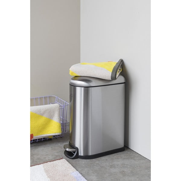 Nášľapný odpadkový kôš z nehrdzavejúcej ocele v striebornej farbe 10 l Wather – Mette Ditmer Denmark-image-3