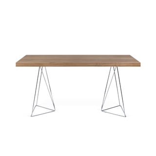 Hnedý stôl TemaHome Multi, dĺžka 160 cm