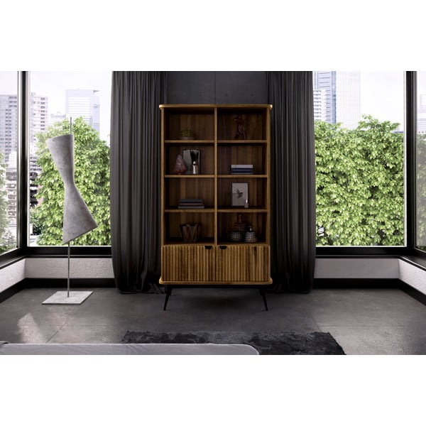 Knižnica z dubového dreva v prírodnej farbe 97x176 cm Kula - The Beds-image-4