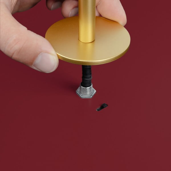 Červené kovové LED stmievateľné závesné svietidlo s kovovým tienidlom ø 31 cm Asteria Plus – UMAGE-image-3