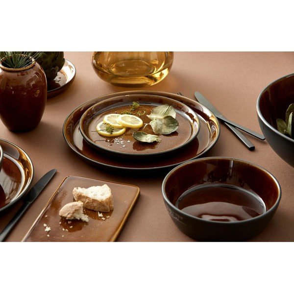 Čierna/jantárová kameninová ramen miska Gastro Black/Amber – Bitz-image-1