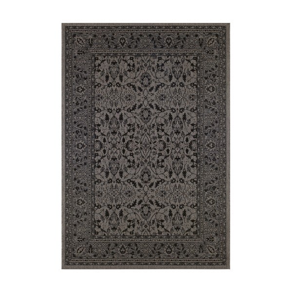 Čierno-fialový vonkajší koberec NORTHRUGS Konya, 160 x 230 cm