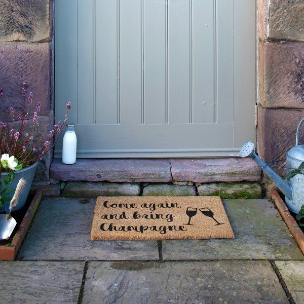 Rohožka z kokosového vlákna 40x60 cm Bring Champagne – Artsy Doormats-image-4