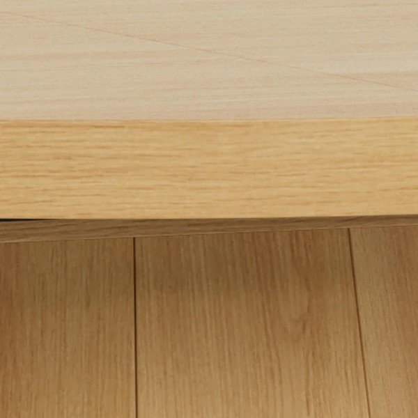 Okrúhly rozkladací jedálenský stôl s prídavnou doskou s doskou v dubovom dekore ø 120 cm Atmore – Actona-image-3