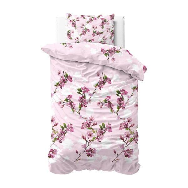 Obliečky Sleeptime Flower Blush, 140 × 220 cm