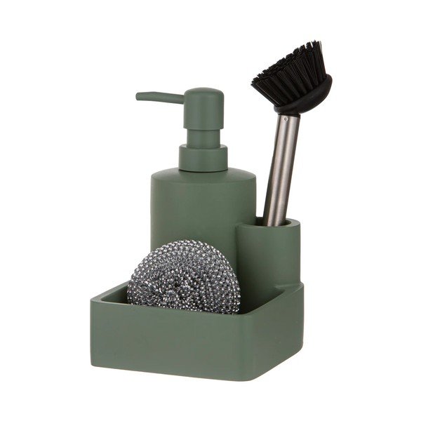 Šalviový zelený polyresinový stojan na umývacie prostriedky Essentials – Ladelle