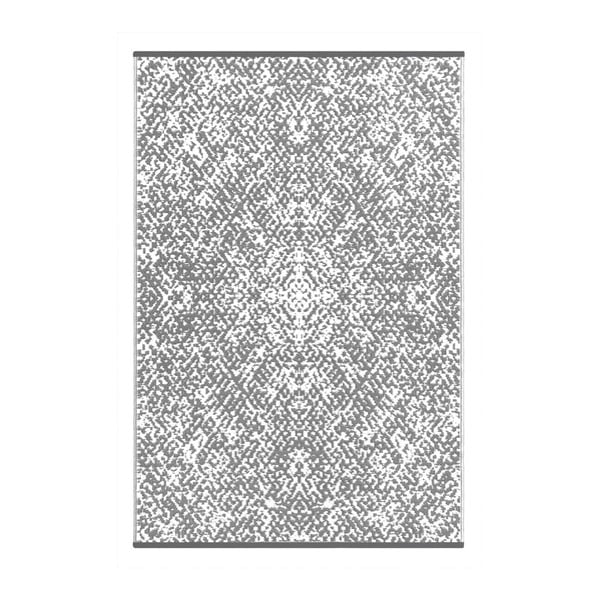 Sivo-biely obojstranný koberec vhodný aj do exteriéru Green Decore Gatra, 150 × 240 cm