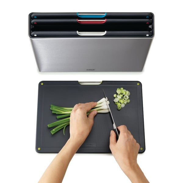 Dosky v súprave 4 ks so stojanom 7x35.5 cm Folio – Joseph Joseph-image-3