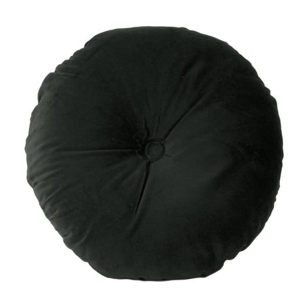 Čierny bavlnený vankúš PT LIVING, ⌀ 45 cm