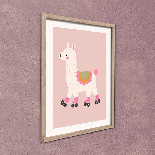 Detský obrázok 30x40 cm Roller Llama – Styler-image-3