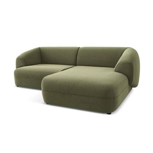 Zelená zamatová rohová pohovka (pravý roh) Moana – Makamii-image-3