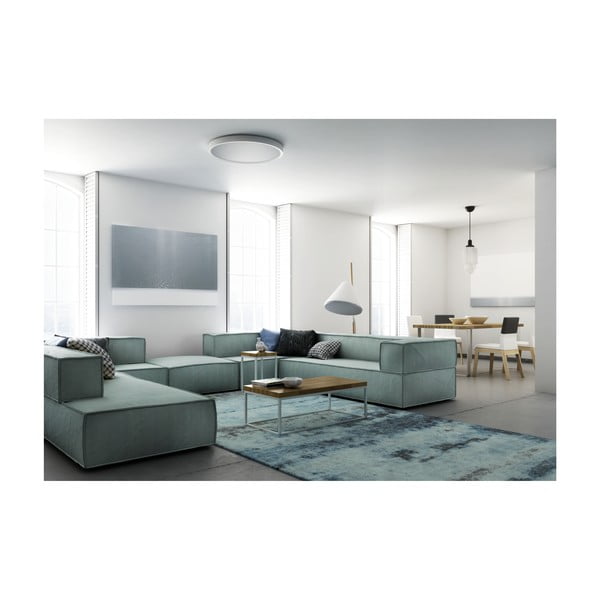 Veľký béžový konferenčný stôl z mramoru s bielou podnožou Absynth Noi Spain-image-1