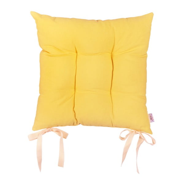 Žltý sedák Mike & Co. NEW YORK Simply Yellow, 41 × 41 cm