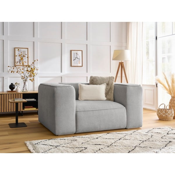 Svetlosivé kreslo Zephyr – Bobochic Paris-image-1