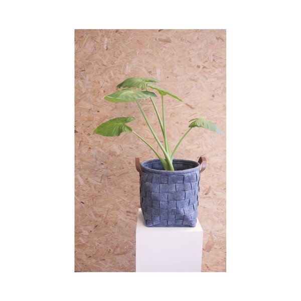 Tmavosivý úložný kôš s koženými úchytmi PT LIVING Storage, ⌀ 34 cm-image-2