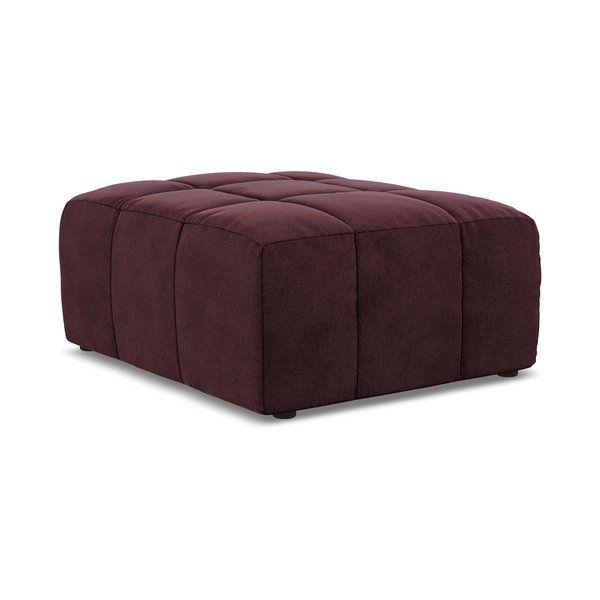 Vínovočervená zamatová podnožka Aloha – Makamii-image-3