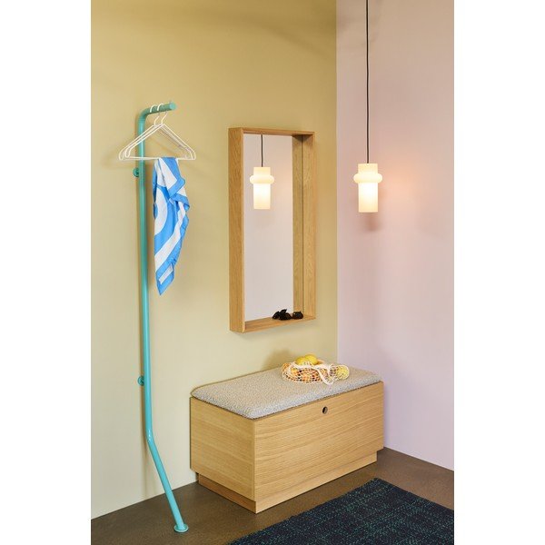 Modrý kovový vešiak 36x182 cm Bend – Hübsch-image-1
