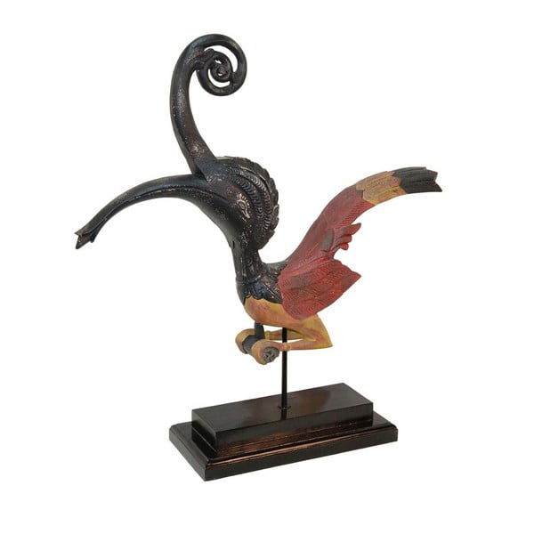 Dekorácia Wooden Bird, 65 cm