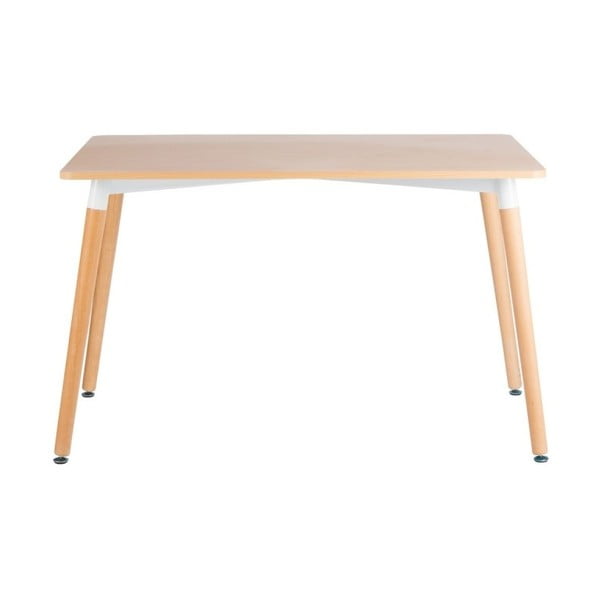 Jedálenský stôl s nohami z bukového dreva Diamond Natural, 120 × 80 cm