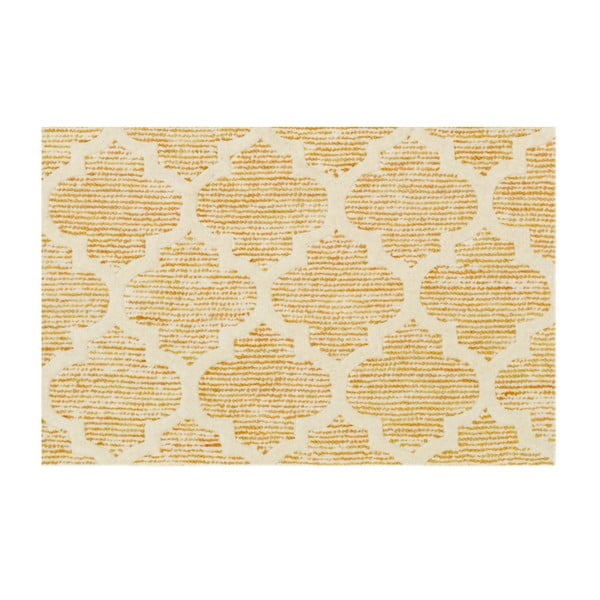 Ručne tuftovaný žltý koberec Bakero Diamond, 183 × 122 cm-image-2