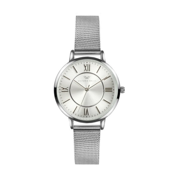 Set dámskych hodiniek s remienkom z chirurgickej ocele a náramku Victoria Walls Asia-image-1