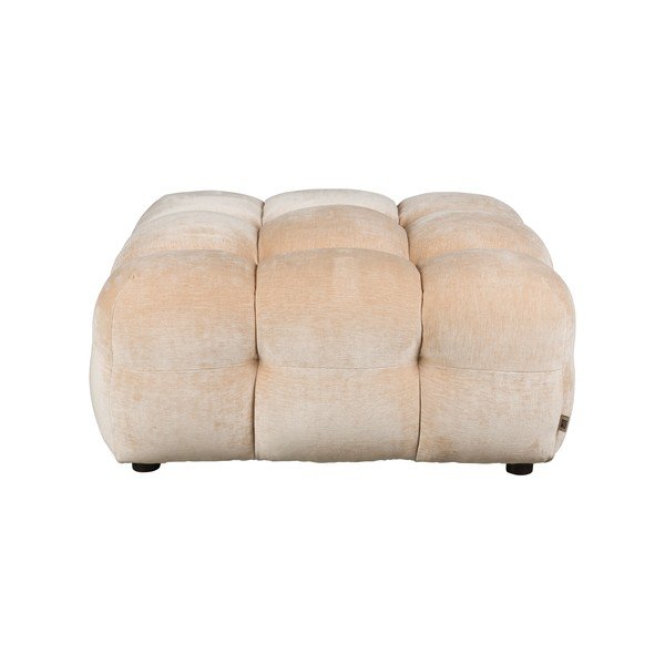 Béžová zamatová modulárna podnožka Hackman – Dutchbone