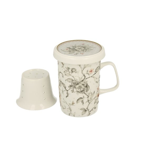Porcelánový hrnček s porcelánovým sitkom Duo Gift Maya, 320 ml