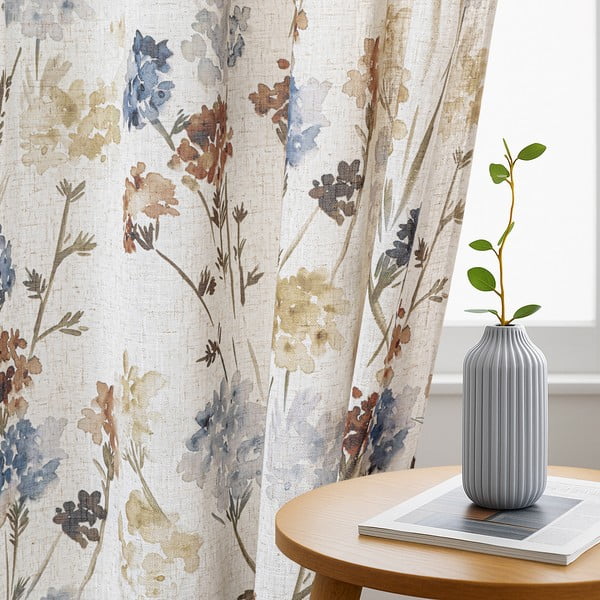 Krémovobiely záves 135x250 cm Flosi – Restilo-image-1