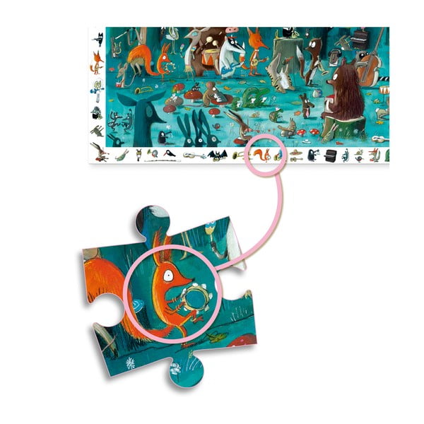 Detské puzzle Djeco Observation Lesný Orchester-image-3