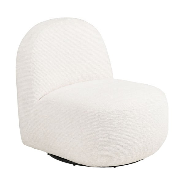 Krémovobiele otočné kreslo Milo – House Nordic