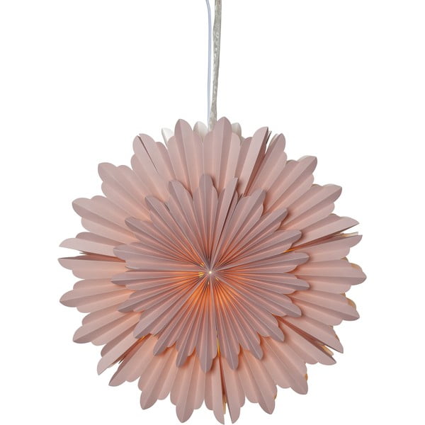 Ružová vianočná svetelná dekorácia ø 50 cm Crystal - Star Trading-image-2