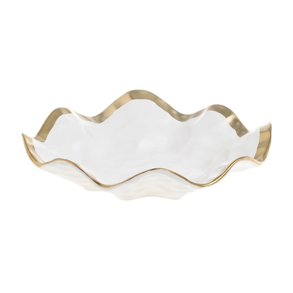 Biela porcelánová servírovacia miska InArt Softy, ⌀ 19,5 cm