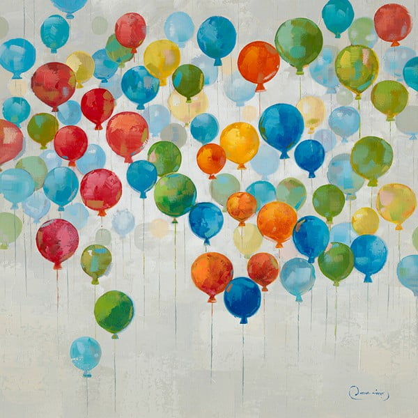 Obraz s motívom balónikov Dino Bianchi, 80 x 80 cm