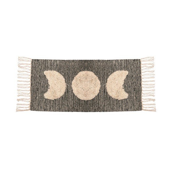 Ružovosivý koberec s prímesou bavlny Sass & Belle Moon Phases, 80 x 45 cm